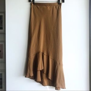 Urban Outfitters Tan Asymmetrical Skirt